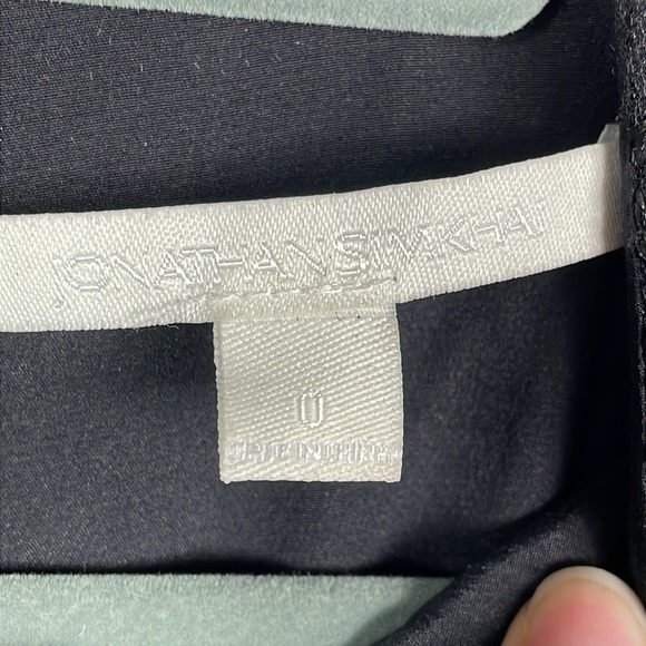 Jonathan Simkhai Popover Cape Back Tricot Lace Cable Knit Party Dress Black Sz 0 - Picture 6 of 13